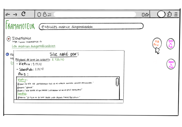 Illustration du navigateur Framamoteur