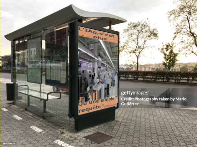 Exemple d&rsquo;affiche publicitaire r&eacute;alis&eacute; sur la photographie libre de droit de Mario Guti&eacute;rrez