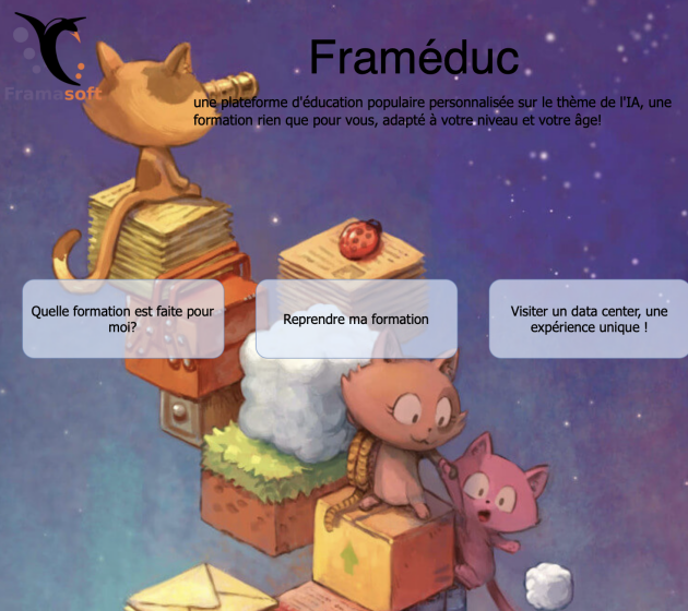 Exemple de page de présentation du site, réalisé via Framadraw